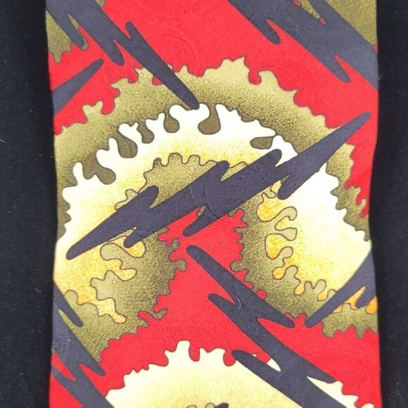 Greatful Dead Back Drop First Set Vintage 90's Silk Necktie Men's Tie - Picture 9 of 10